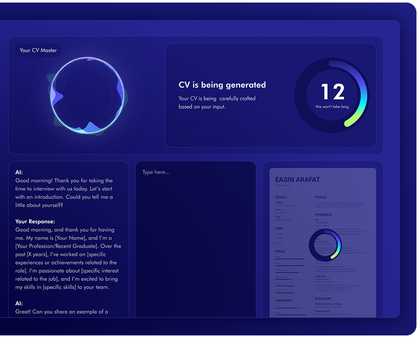 AI CV Builder Feature